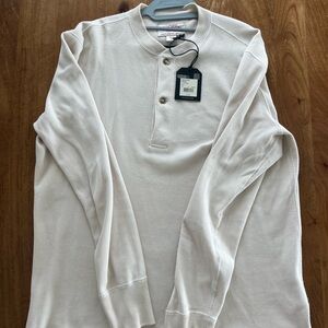 Filson Off-White Waffle Knit Henley